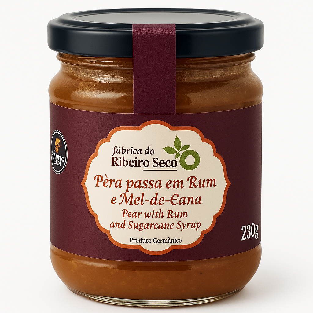 Pera Passa em Rum e Mel de Cana 230g